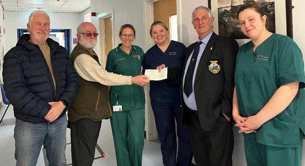 St Seiriol and St Eilian donation to YG Alaw Ward